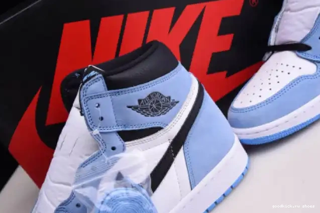 BLACK 1 555088-134 RETRO WHITE AIR JORDAN BLUE HIGH UNIVERSITY 0612